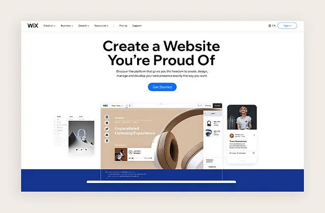 A screenshot of a website homepage - web hosting in Nairobi